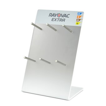 Rayovac Hearing Aid Plexiglas Display / Battery Stand 6 Hooks - Image 4